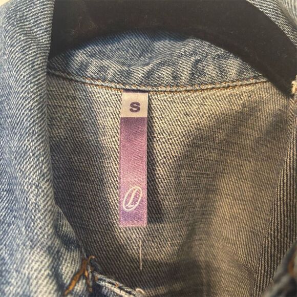 Women's Denim Vest Jacket Small Blue Button-Up Casual - Picture 5 of 9